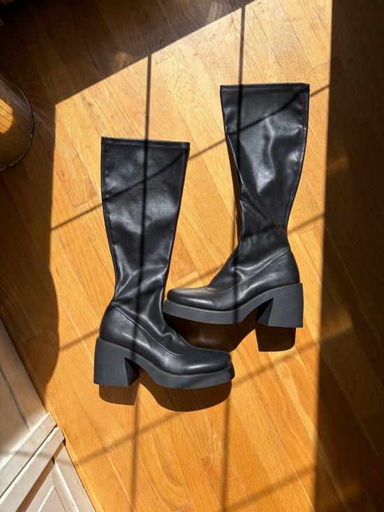 Nordstrom Shoes - Nordstrom Black Over-the-Knee Platform Boots